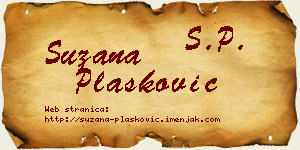 Suzana Plasković vizit kartica